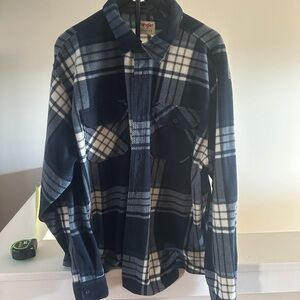 Wrangler Navy and White Checkered Shirt